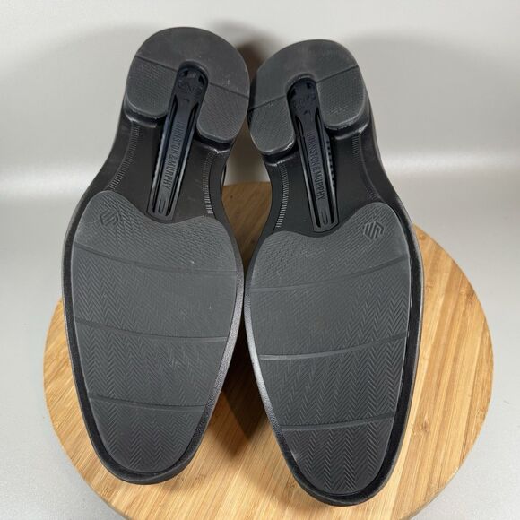 Johnston & Murphy Men's 12 Ronan Plain Toe Oxford Black Smooth Full Grain - Picture 6 of 8